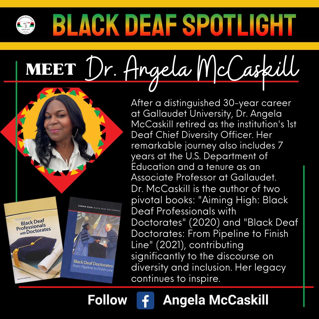 Black Deaf Spotlight - Angela McCaskill