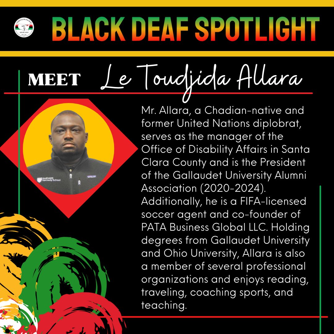 Black Deaf spotlight: Le Toudjida Allara