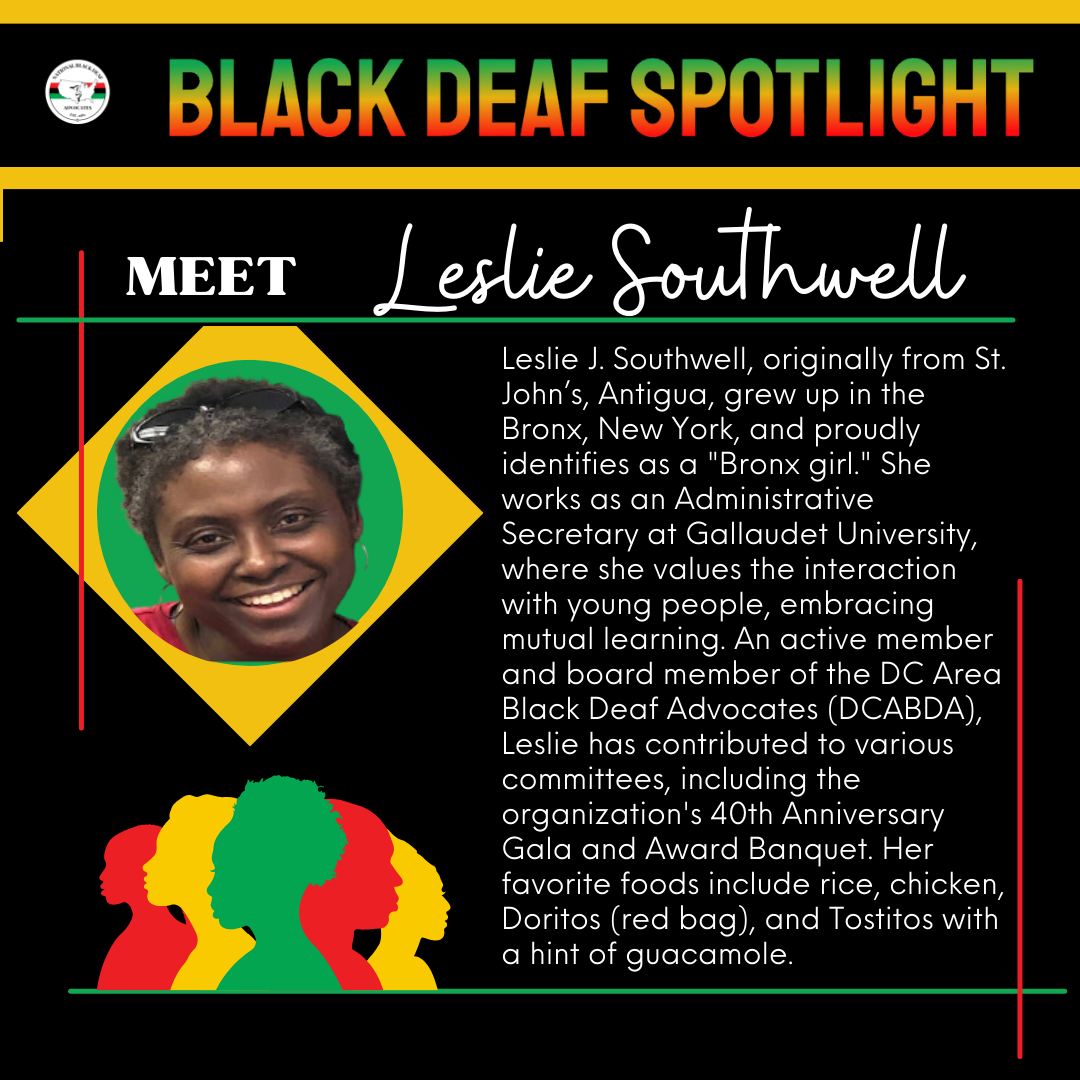 Black Deaf Spotlight - Leslie Southwell